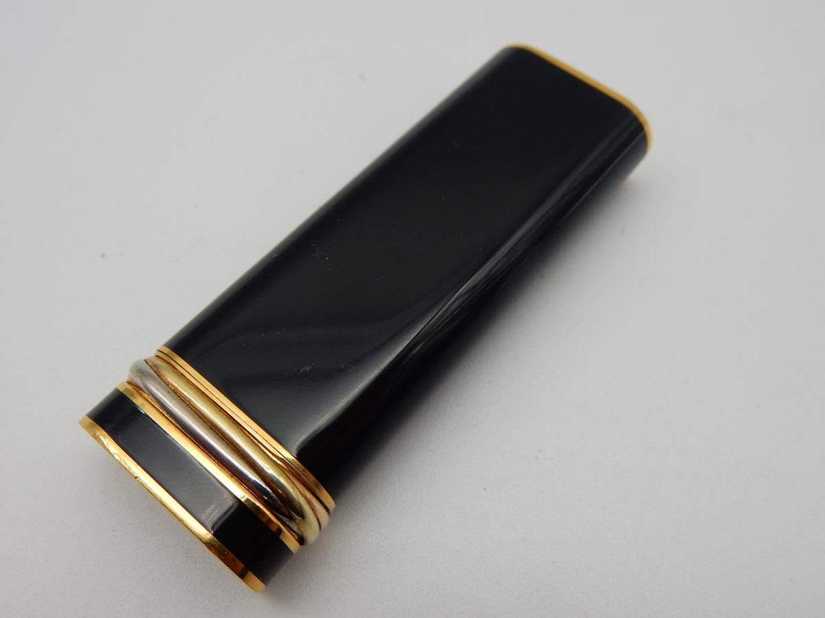 Cartier カルティエ トリニティ オーバル・ライター ブラックラッカー