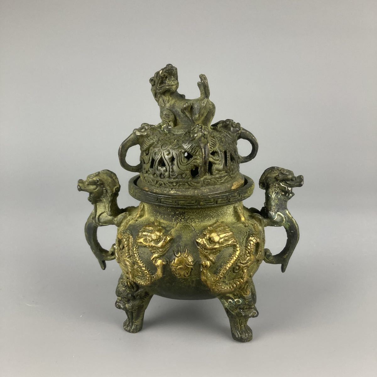 香炉 古銅 中国美術 唐物 銅製 中国古玩 - 時代物 置物 香道具 Yahoo