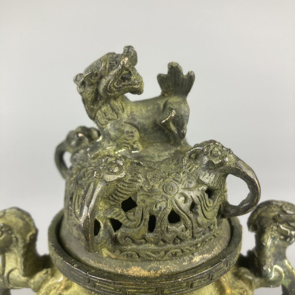 香炉 古銅 中国美術 唐物 銅製 中国古玩 - 時代物 置物 香道具 Yahoo