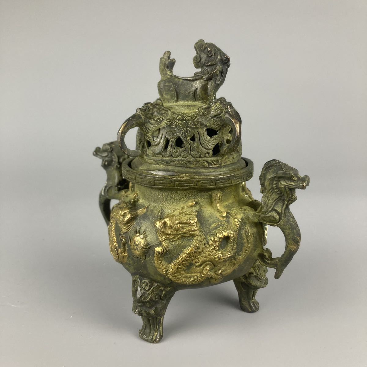 香炉 古銅 中国美術 唐物 銅製 中国古玩 - 時代物 置物 香道具 Yahoo