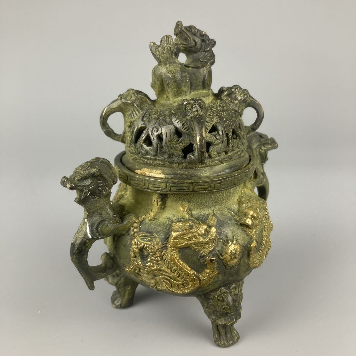 香炉型根付 手彫 無銘 骨董 古美術 蒐集家放出美品 旧家蔵出時代物 香炉 古銅 中国美術 唐物 銅製 中国古玩 - 時代物 置物 香道具 Yahoo