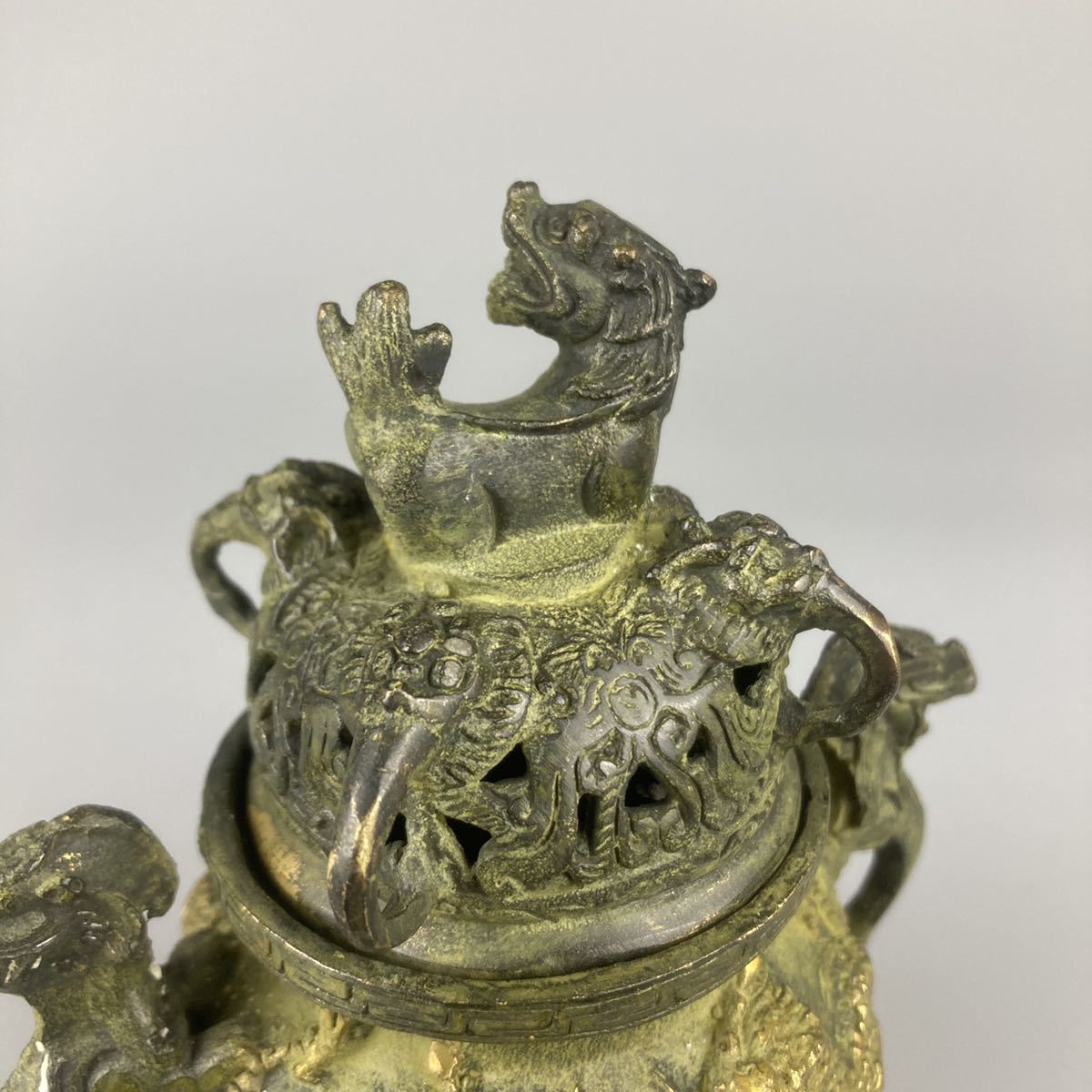 香炉 古銅 中国美術 唐物 銅製 中国古玩 - 時代物 置物 香道具 Yahoo