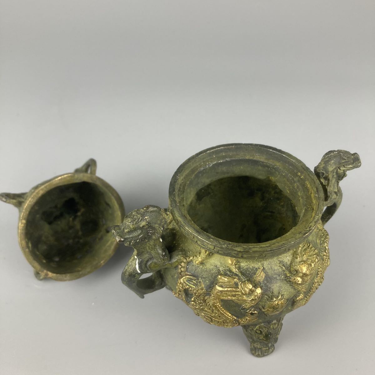 香炉 古銅 中国美術 唐物 銅製 中国古玩 - 時代物 置物 香道具 Yahoo