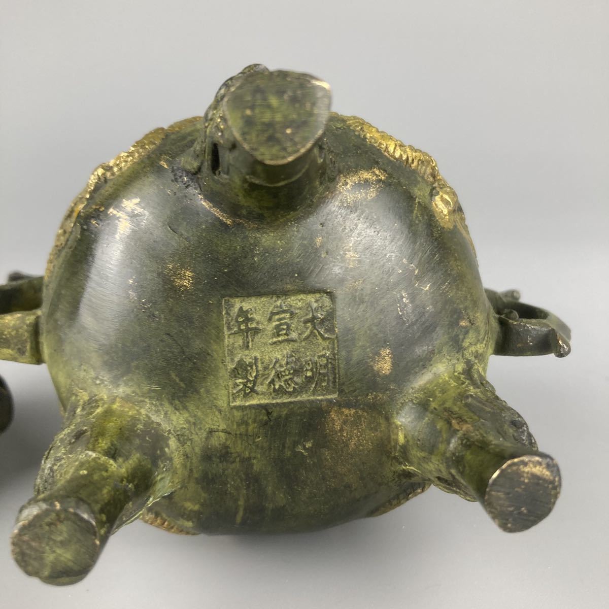香炉 古銅 中国美術 唐物 銅製 中国古玩 - 時代物 置物 香道具 Yahoo