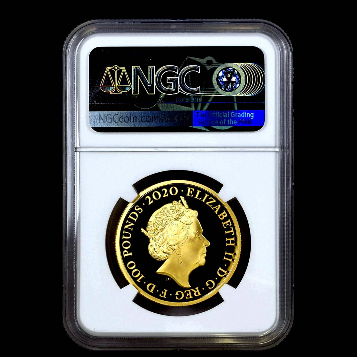2020年 イギリス デヴィッド・ボウイ 100ポンド 金貨 1オンス JCC