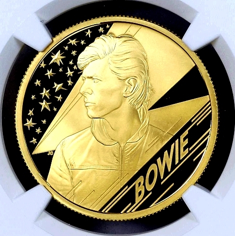 2020年 イギリス デヴィッド・ボウイ 100ポンド 金貨 1オンス JCC