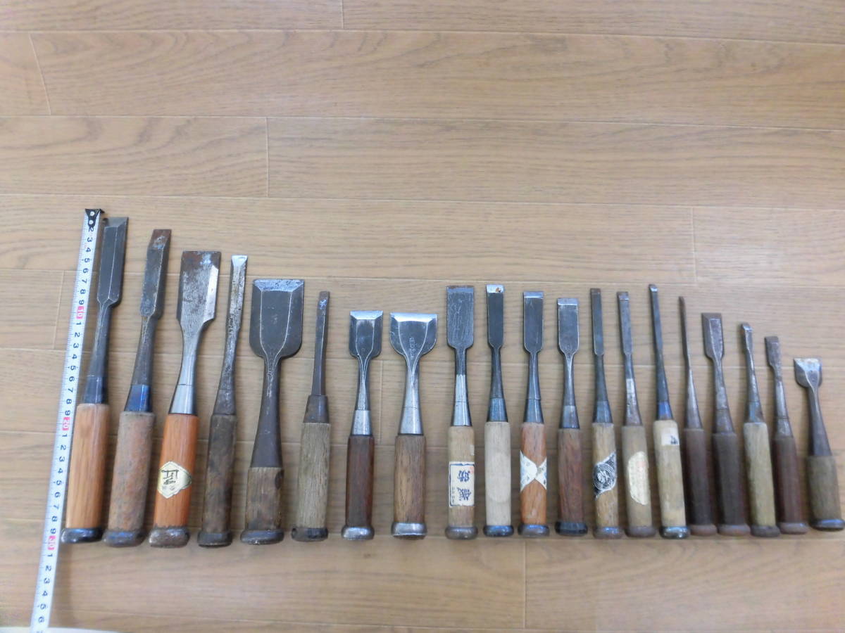 大工道具 鑿 のみ 在銘 東光弘⁄久栄⁄越秀 ほか まとめて 10