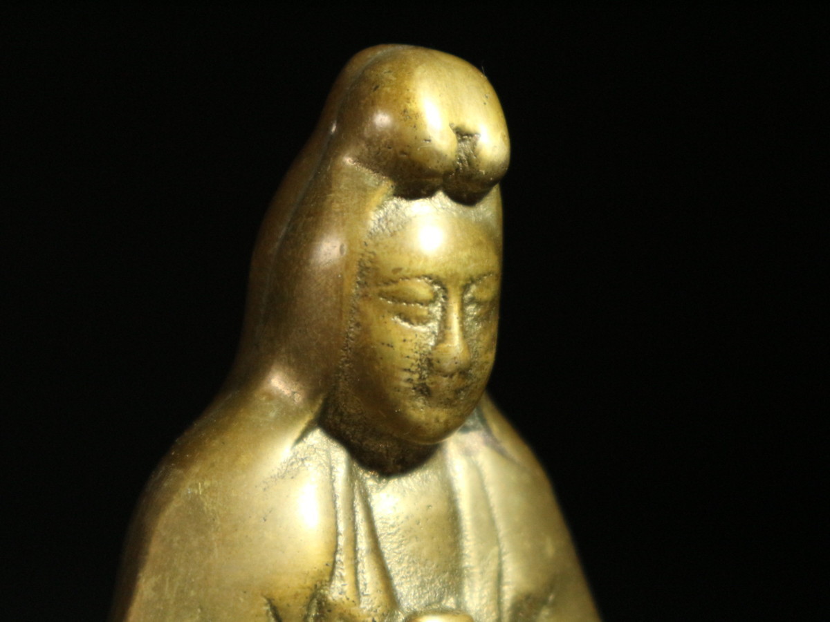 仏像 置物 観音様 手のひら 千手観音菩薩 観音菩薩 菩薩 時代物 ミニ 観 徳