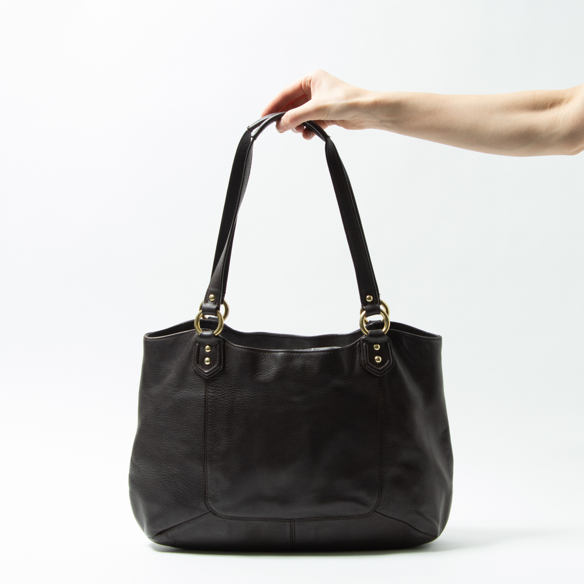 1円スタート】良品 COACH ハンドバッグ ワンショルダー トート 