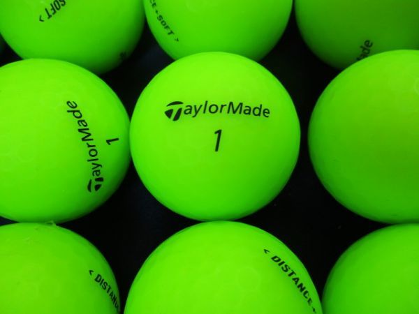 791【特A級】テーラーメイド Taylor Made DISTANCE SOFT ◇マットカラー/ライム◇ 30個