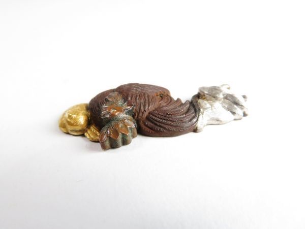 煙草入れ前金具 七点 大黒 龍 獅子 時代金具 - メルカリ ☆ 瑪瑙緒締