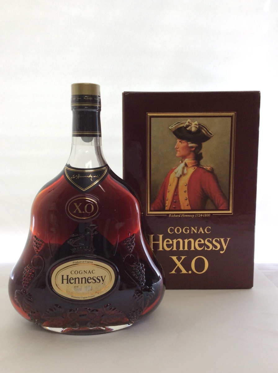 XO 金キャップ ヘネシー クリアボトル Hennessy コニャック 700ml Hennessy XO コニャック 100cl（1988年に購入）