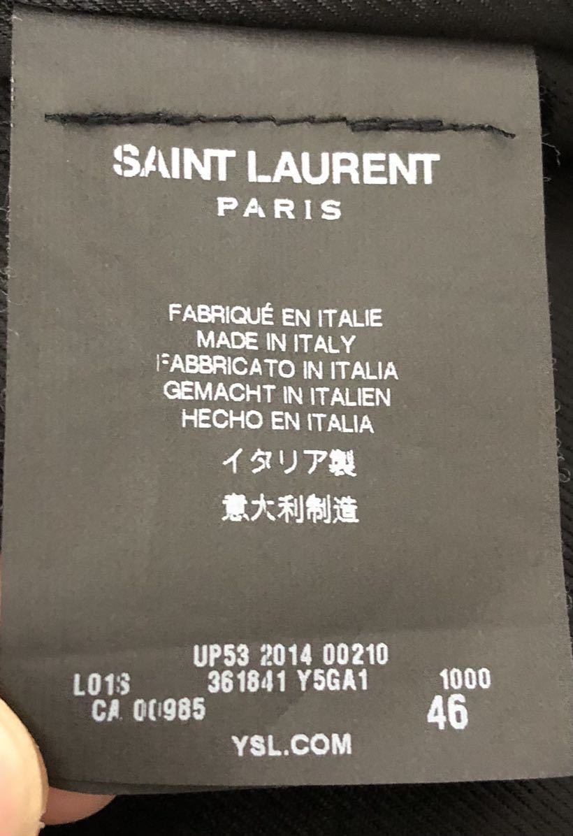 14SS SAINT LAURENT PARIS L01 サイズ44