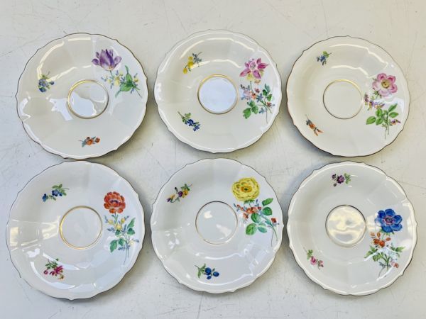 C422-I25-1149 【未使用】 Meissen マイセン ベーシックフラワー 茶器 