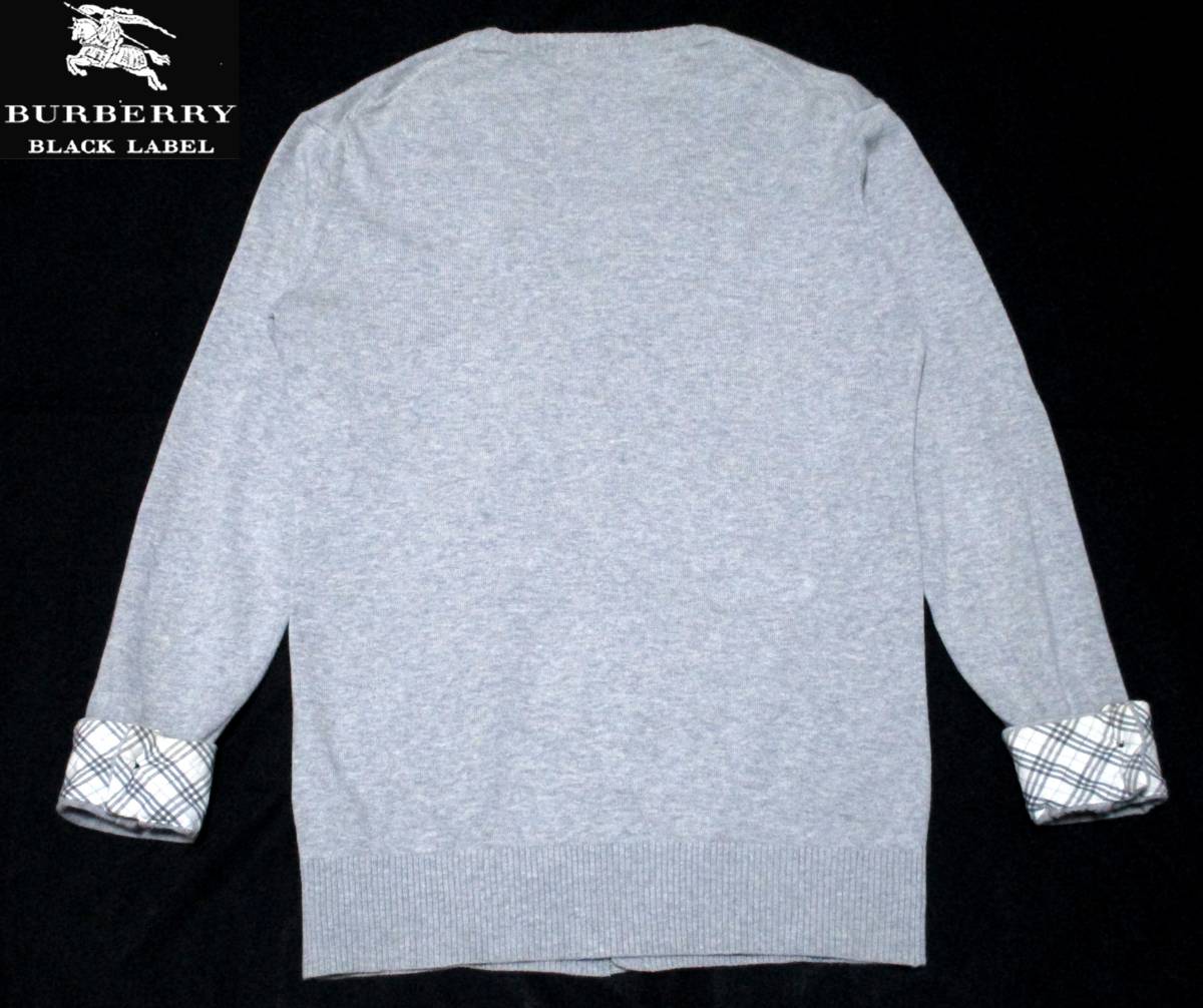 バーバリーブラックレーベル 美品 BURBERRY 希少なL! BLACK LABEL 