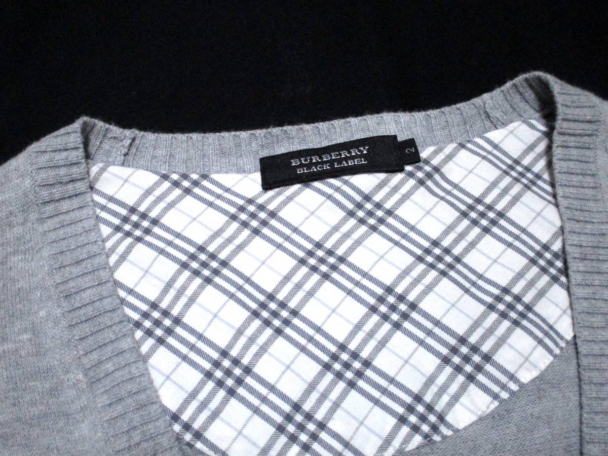 バーバリーブラックレーベル 美品 BURBERRY 希少なL! BLACK LABEL 
