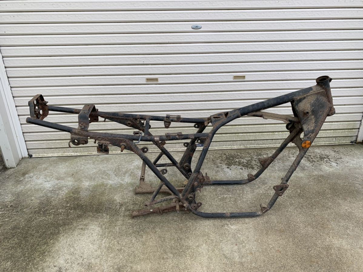 Z550FX フレーム　書付き　希少　レア　Z400FX Z500FX 旧車 当時物 Z400J Z500 KZ500 ゼファー　KH250 GPZ400F KH400 CBX400F GS400 ホーク