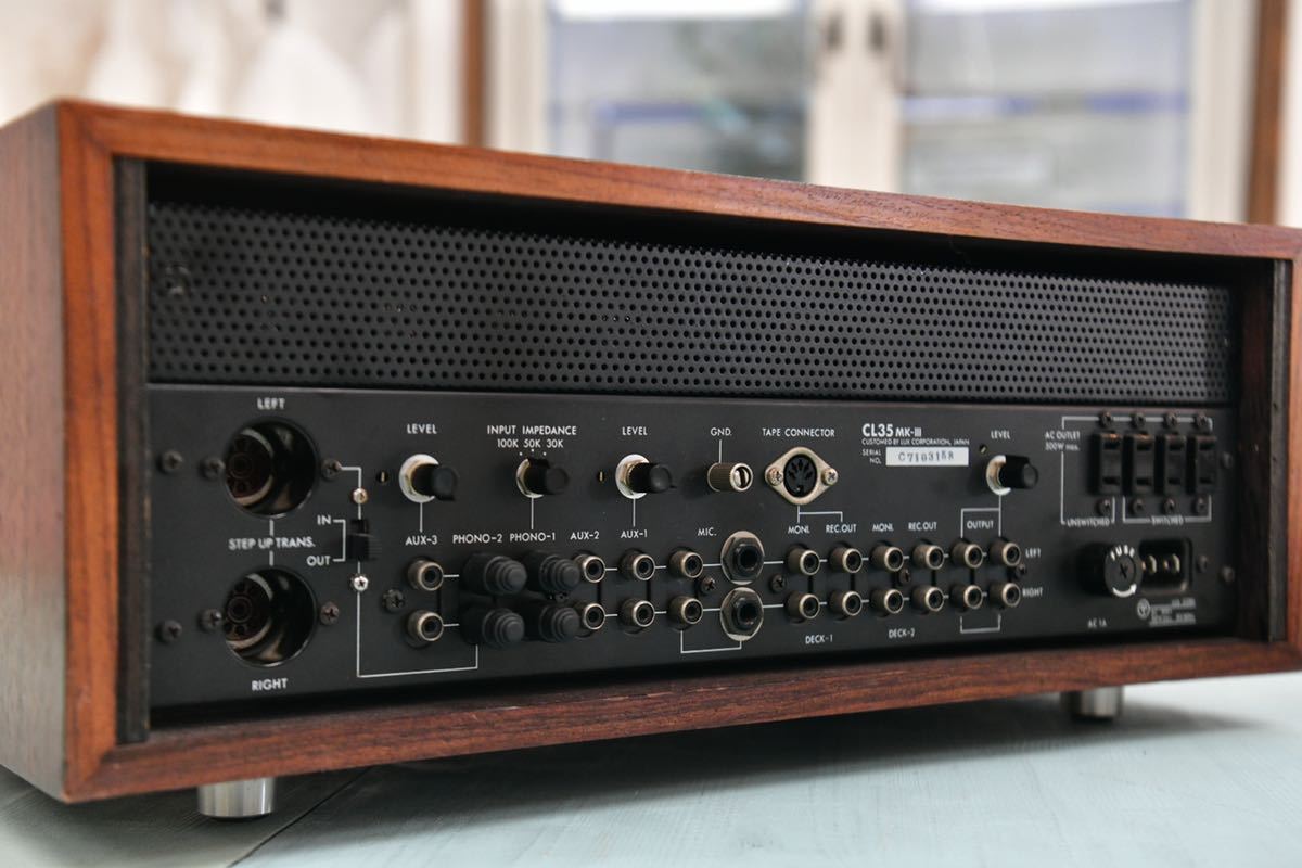 CL35 LUXMAN 真空管プリアンプ ラックスマン MK-III 管球式 MK-Ⅲ
