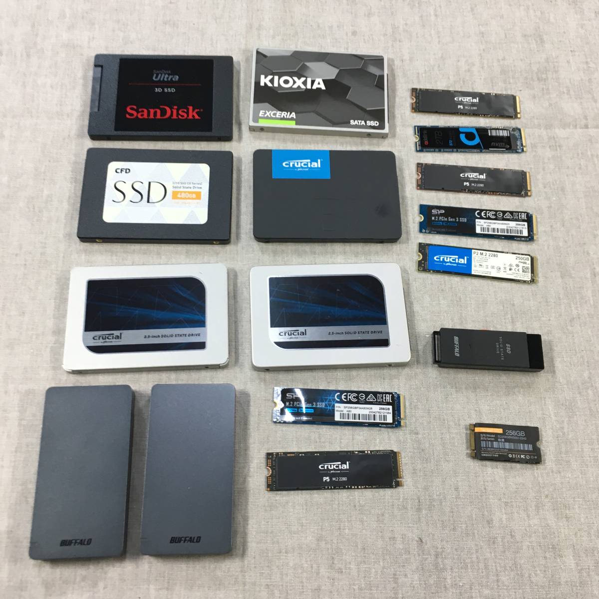 ジャンク品　SSD 2026年最新Yahoo!オークション 3点セット 「ジャンク品」SSD Yahoo