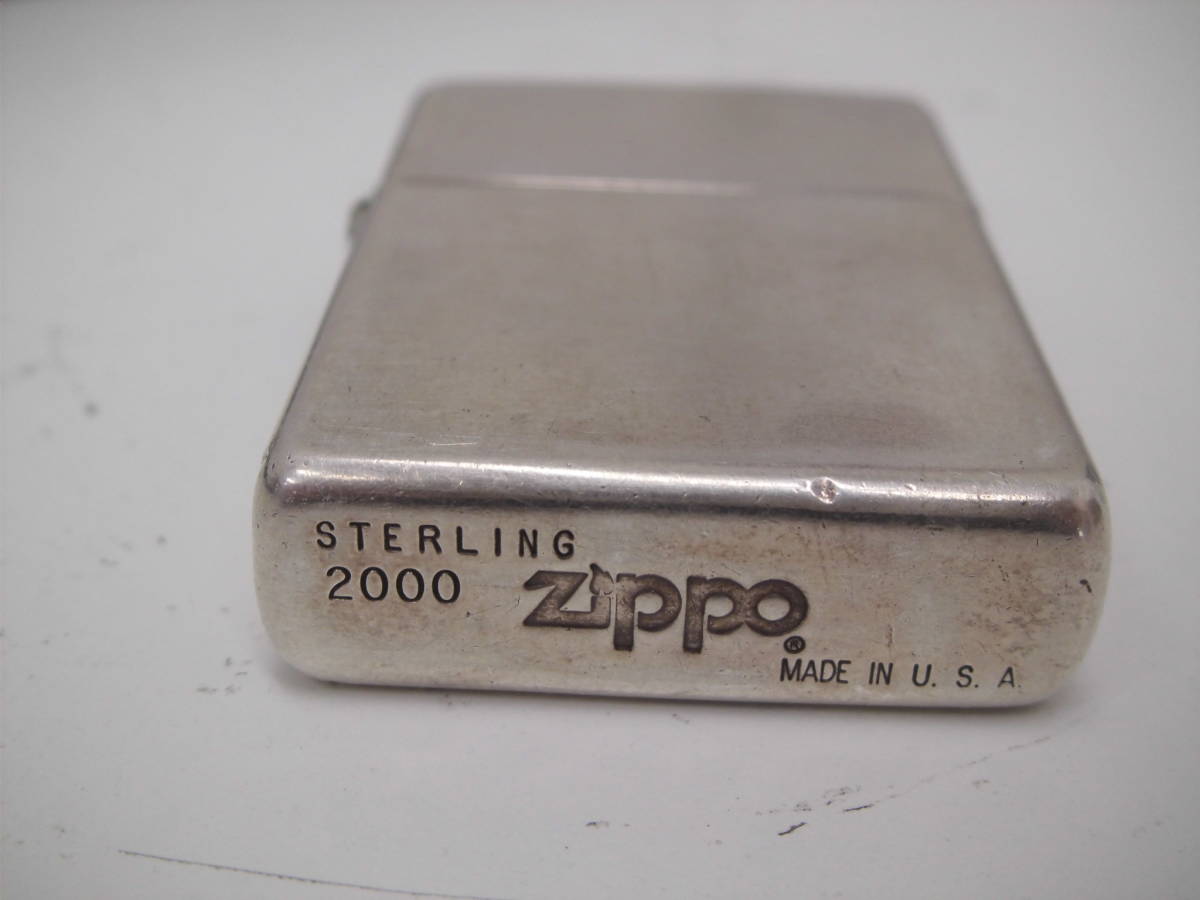 ZIPPO ジッポー ライターSTERLING スターリングシルバー 2000 中古