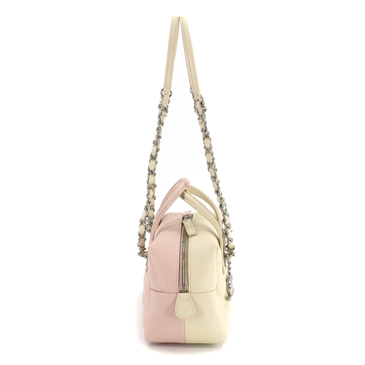 未使用 展示品 シャネル CHANEL バイカラー マトラッセ 2way ハンド 