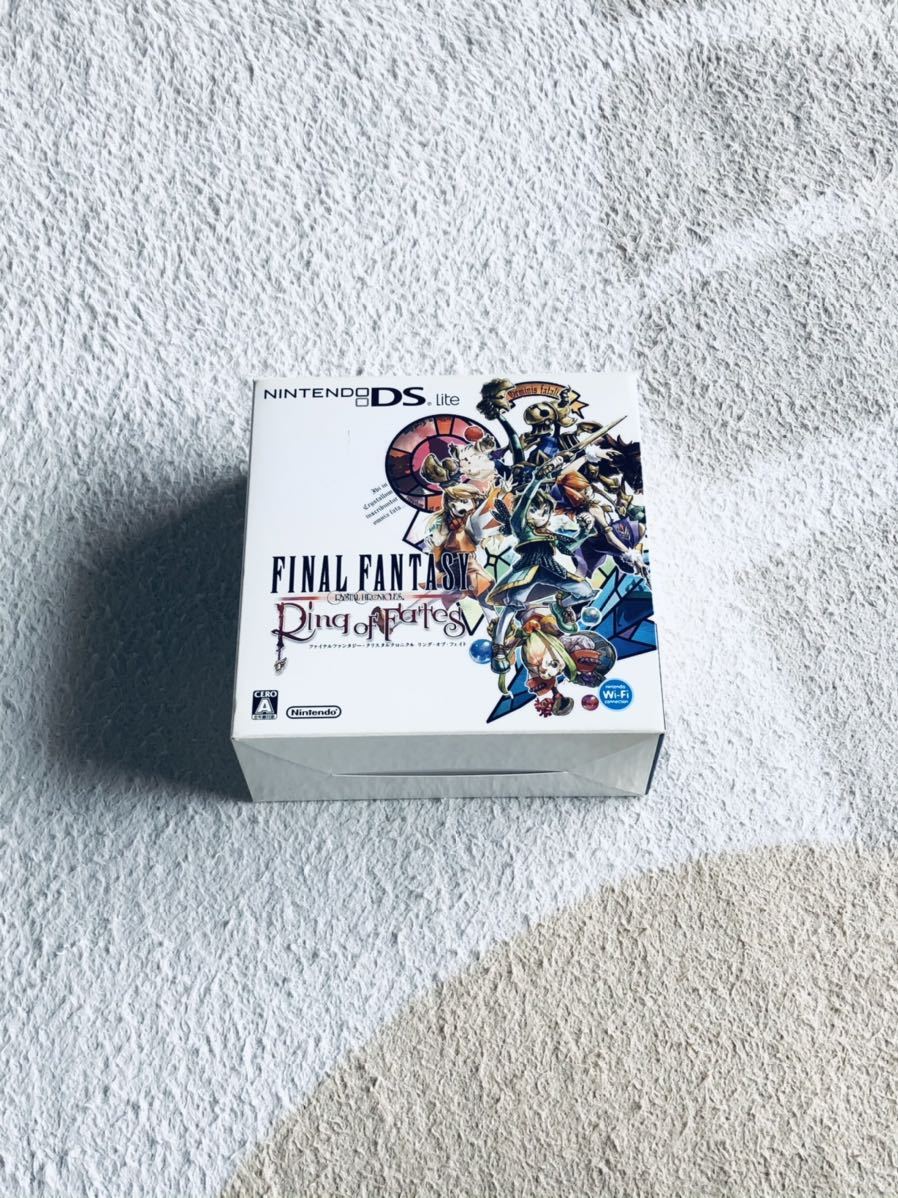 ニンテンドーDS lite ファイナルファンタジー クリスタルクロニクル リングオブフェイト特別仕様 FF 本体未使用品 送料無料