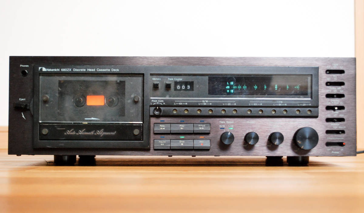 通電ジャンク Nakamichi 680ZX Discrete Head Cassette Deck カセット