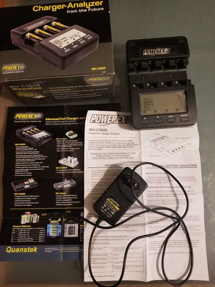 POWREX MH-C9000 動作確認済み CHARGER ミニ四駆 単3 単四 A/A