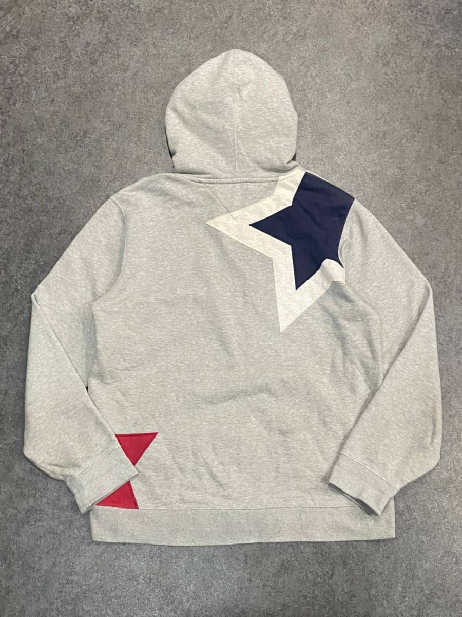 D171 春物 TOMMY トミーヒルフィガー パーカー ジャッケット 刺繍 メンズ XL相当 大きいサイズ