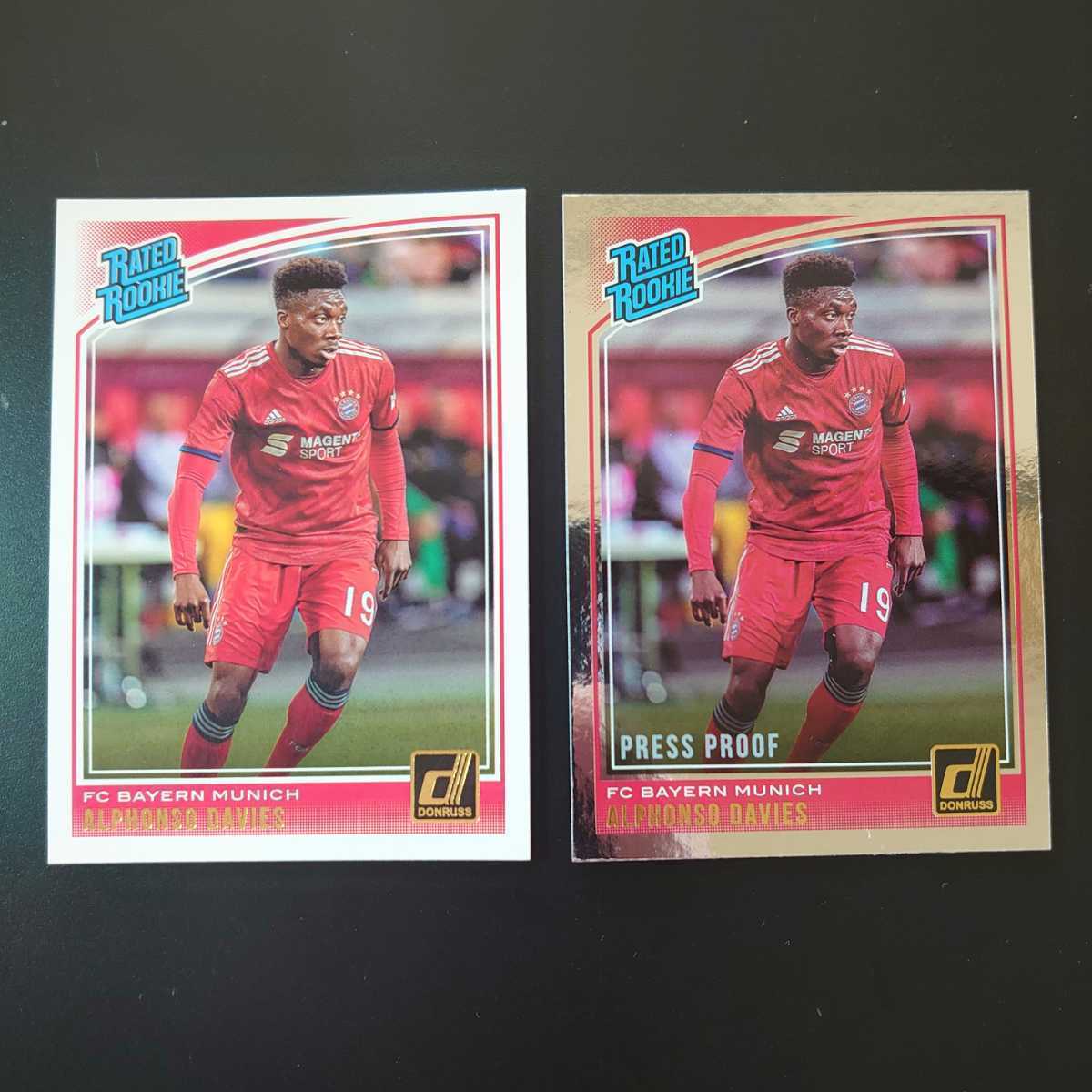 Carte PSA 10 Alphonso Davies - Panini Donruss 2018 #176 Rookie Bayern Munich