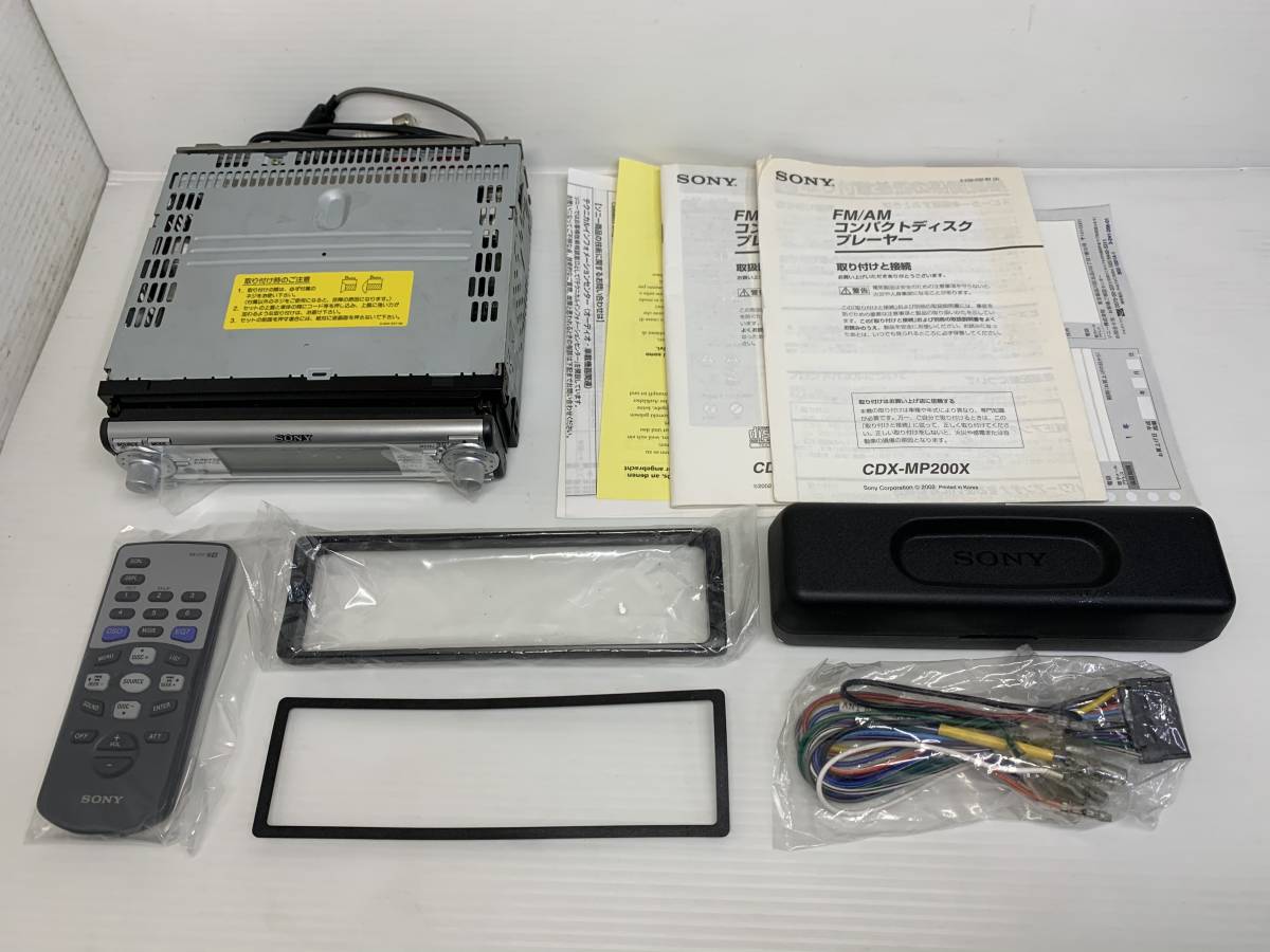 SONY CDX-MP200X ソニー 1DIN - カーオーディオ ソニー(ソニー MP3再生 