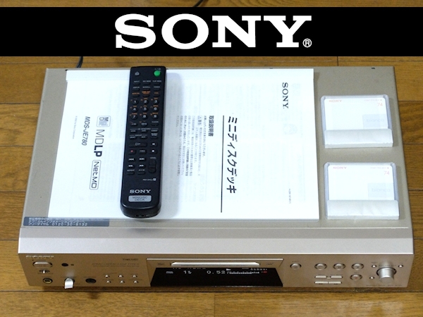 ☆01 完動美品 SONY MDS-JE770 MDLP対応 TYPE-R搭載 取扱説明書