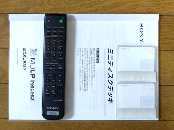 ☆01 完動美品 SONY MDS-JE770 MDLP対応 TYPE-R搭載 取扱説明書