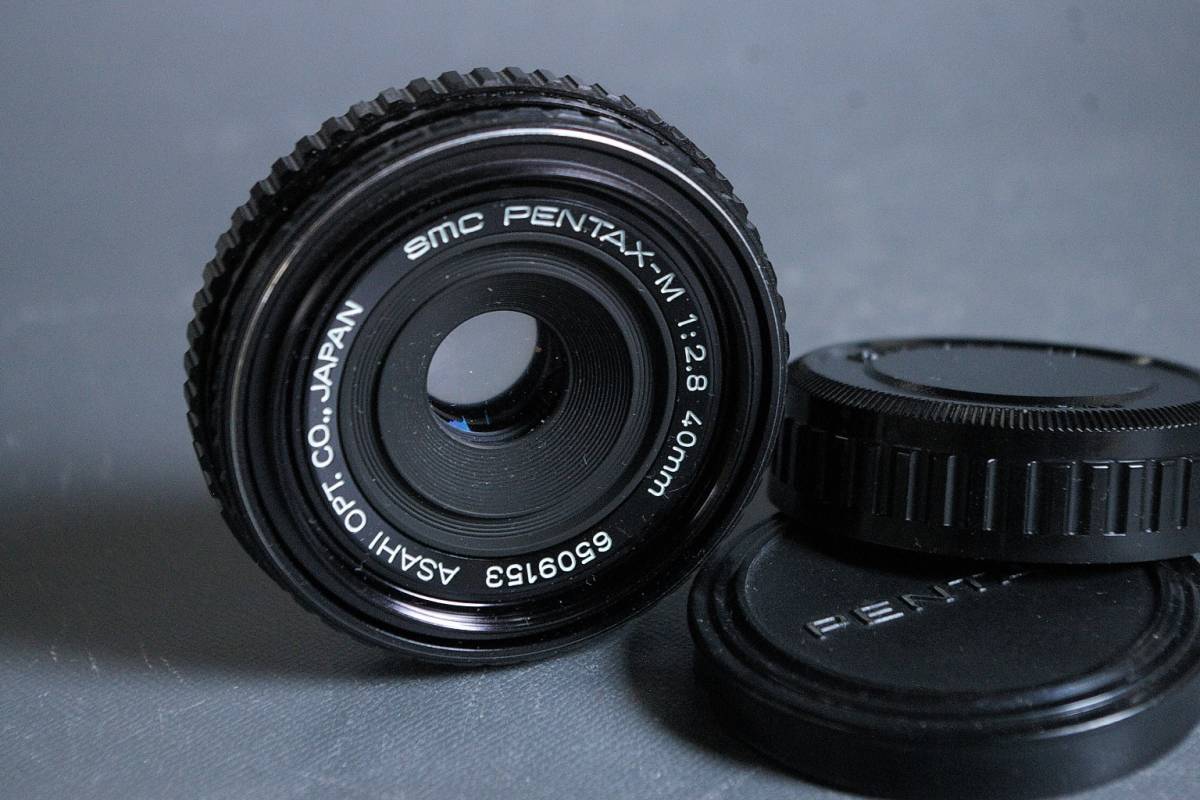 ジャンク】SMC PENTAX-M 40mm F2.8 パンケーキレンズ 極美品】動作 SMC