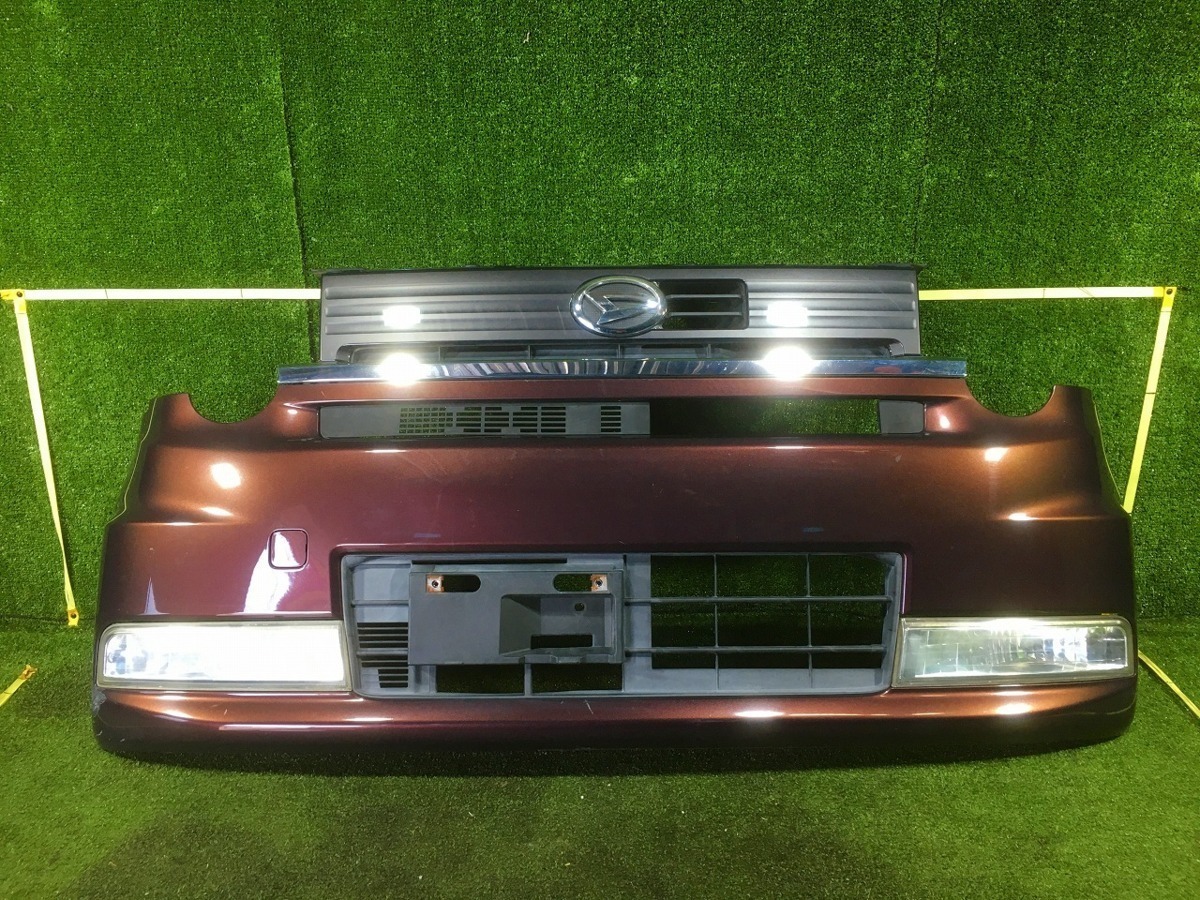 【N管理65660 H23 ムーヴコンテ L575S】★ 純正 フロントバンパー 52119-B2800 ※グリル付き ★ カラーR59