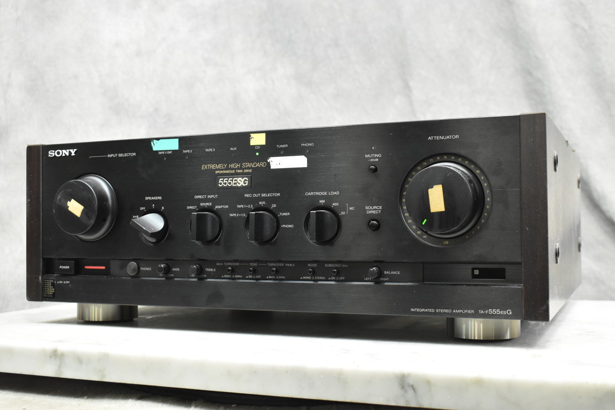 【整備済み、取説付き】ソニー SONY TA-F555ESR プリメインアンプ 整備済み、取説付き】ソニー SONY TA-F555ESR プリメインアンプ