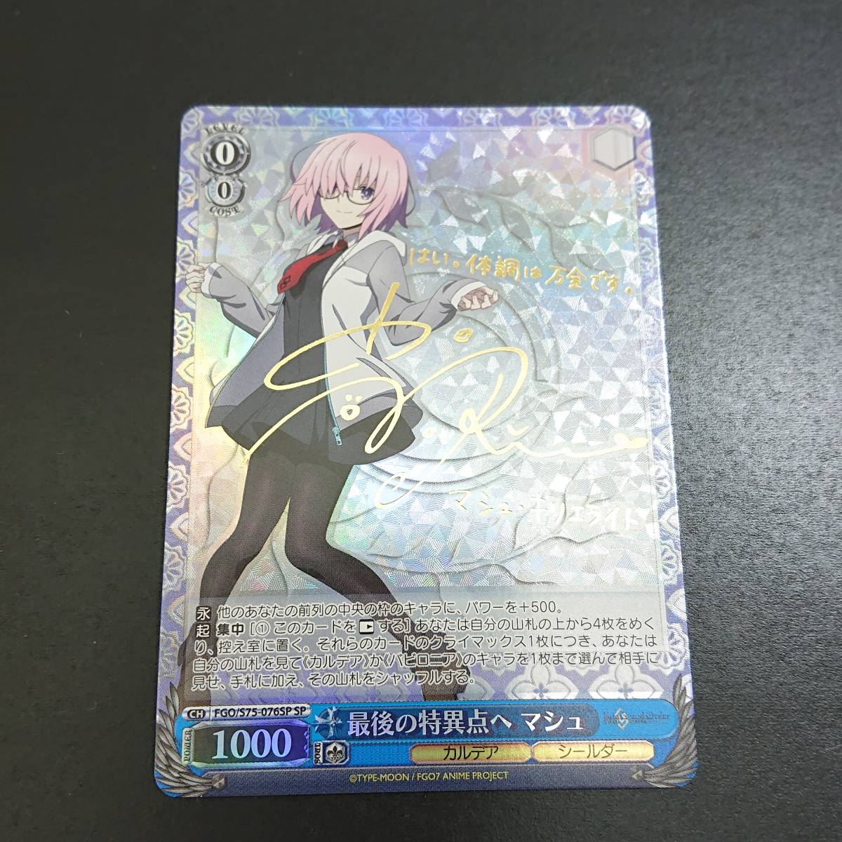 ヴァイスシュヴァルツ マシュ・キリエライト Fate Grand order FGO