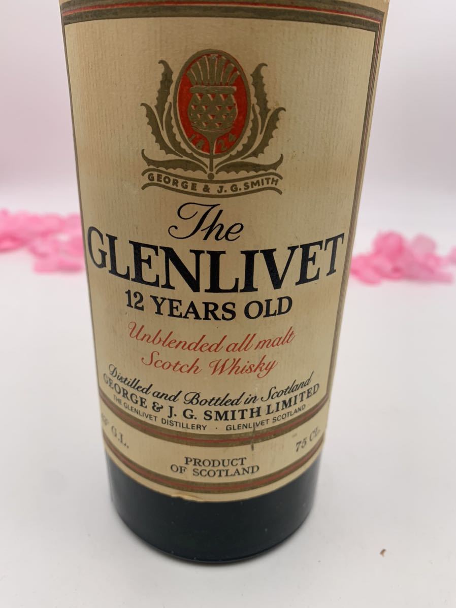 THE GLENLIVET 12 YEARS OLD ザ グレンリベット 12年 旧ボトル 赤
