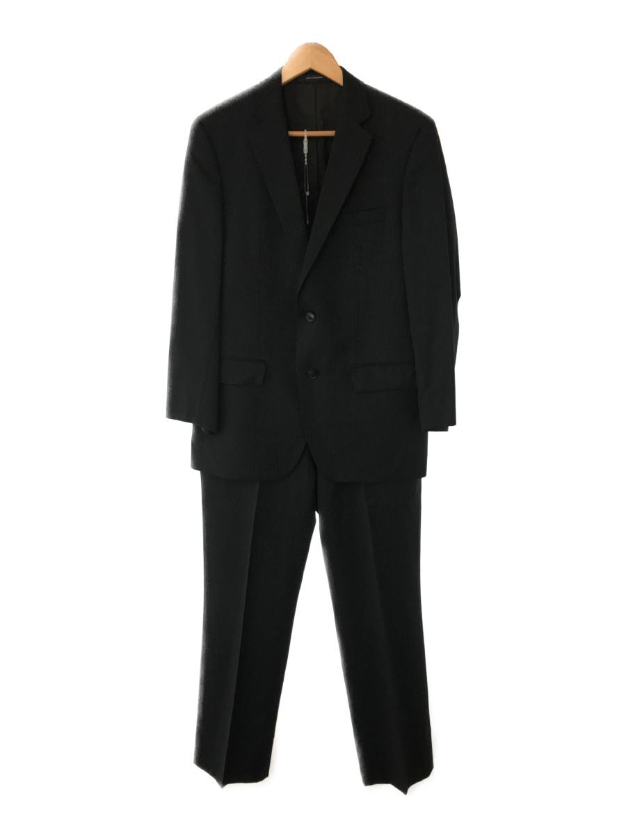 HUGO BOSS◇スーツ/46/ウール/ブラック/ストライプ HUGO BOSS スーツ