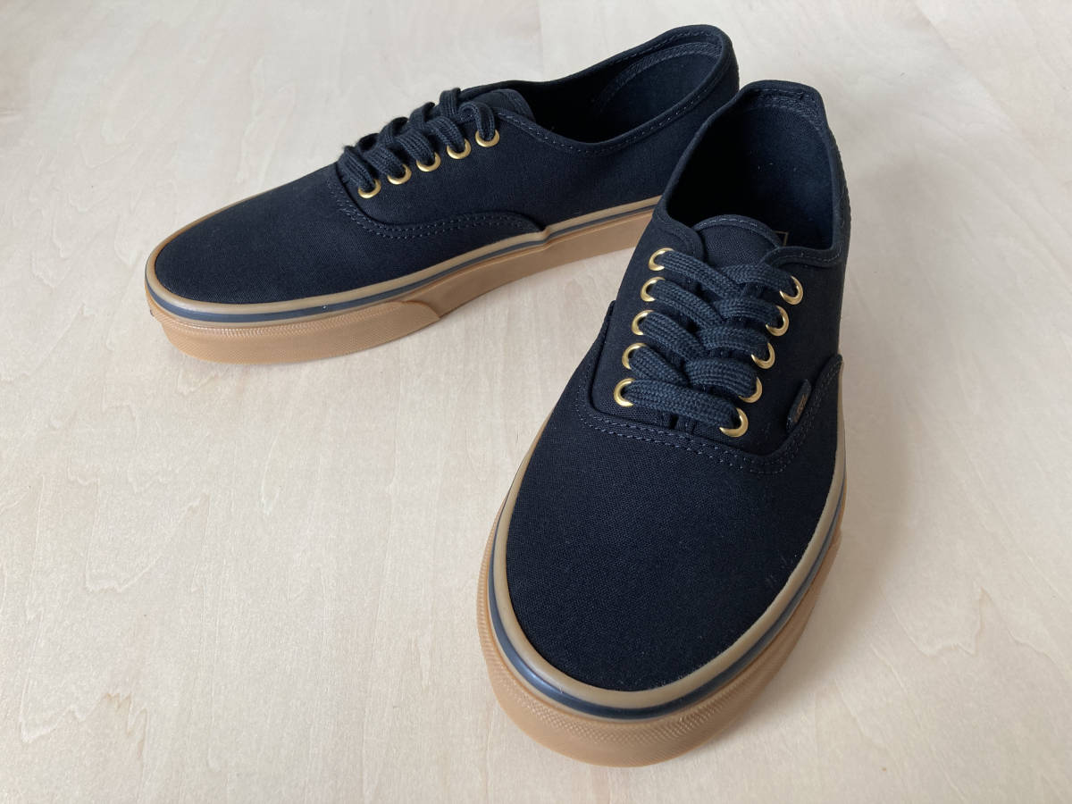 28cm バンズ ガムソール VANS AUTHENTIC BLACK/RUBBER US10/28cm 