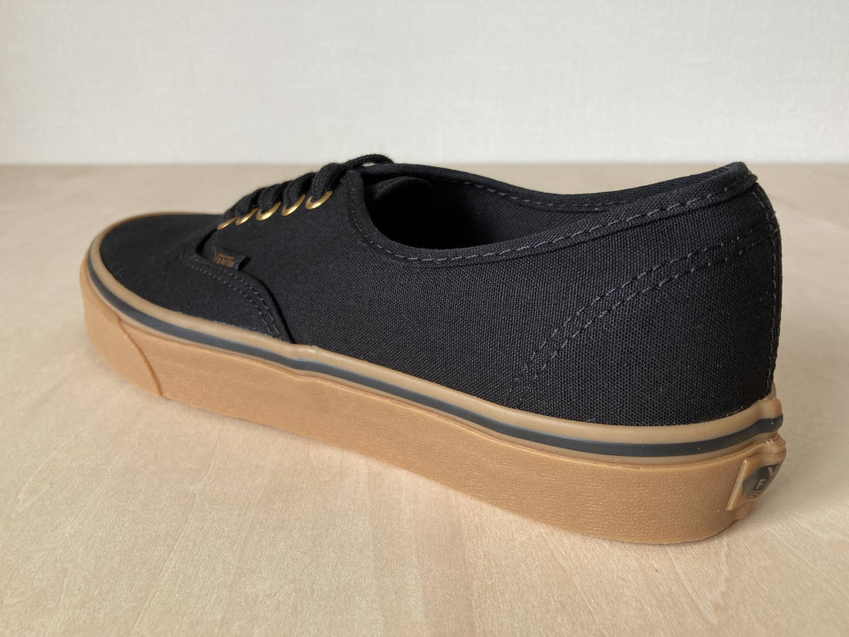 28cm バンズ ガムソール VANS AUTHENTIC BLACK/RUBBER US10/28cm 