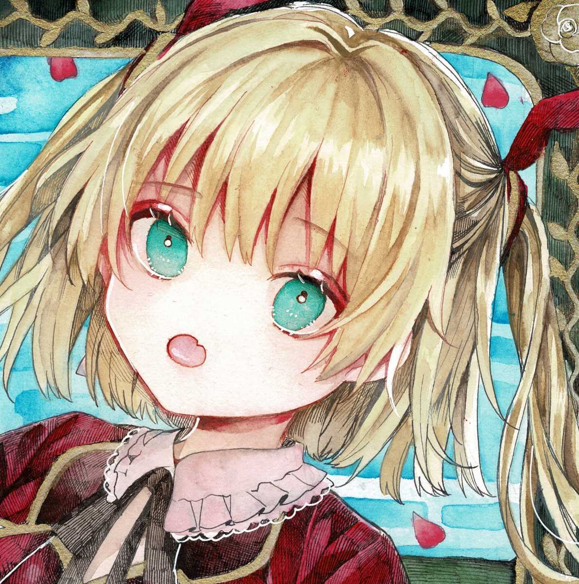 同人手描きイラスト オリジナル 色紙 水彩 手描きイラスト 売買されたオークション情報 Yahooの商品情報をアーカイブ公開 オークファン Aucfan Com