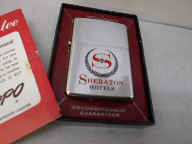 ビンテージ Zippo SHERTON HOTEL 両面柄 1959年製 未使用 ニアミント