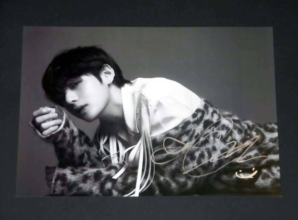 V (BTS，防弾少年団)☆直筆サイン入り・A4サイズポスター | CARDSCZAR.COM