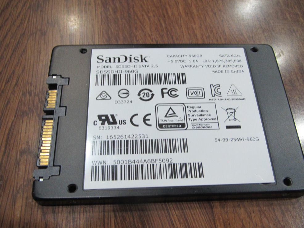 SanDisk SSD Ultra II 960GB, SDSSDHII-960G-G25