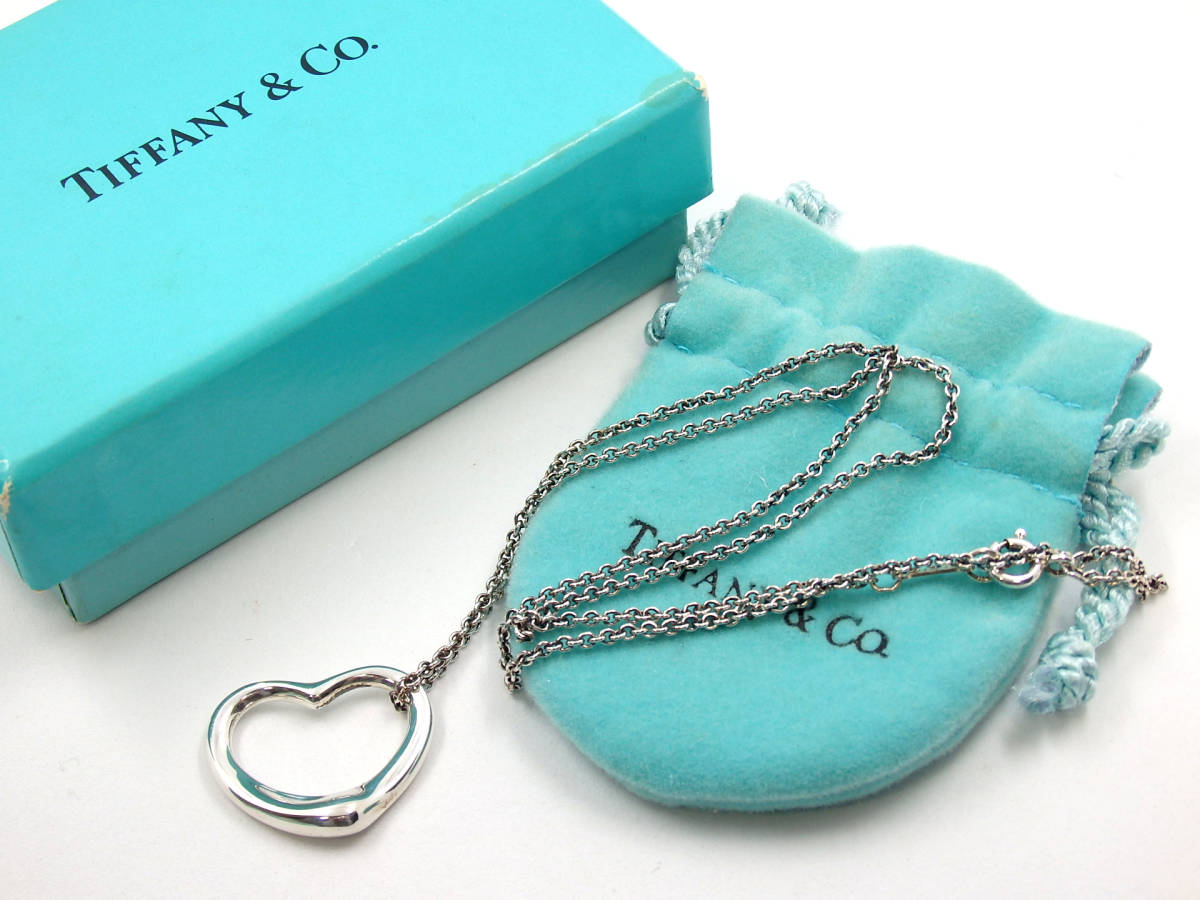 Tiffany& Co. ティファニー 925 オープンハート ネックレス 総重量