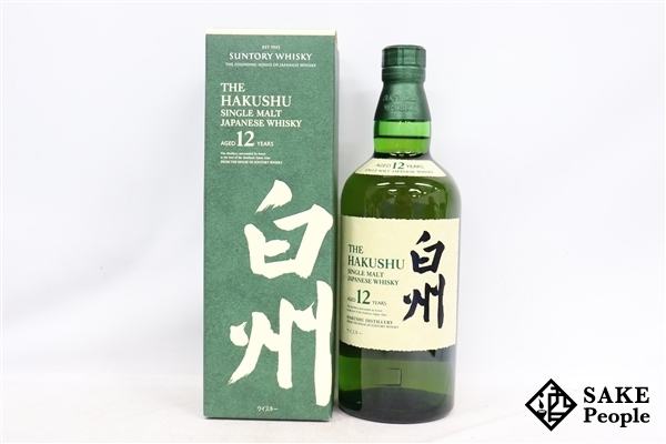 ◇注目! サントリー 白州 12年 シングルモルト 新ラベル 700ml 43％ 箱 