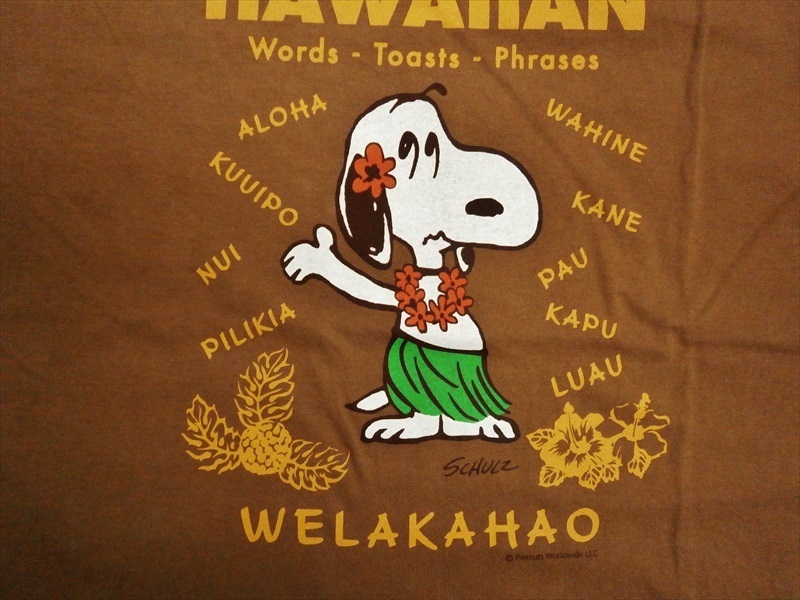 サンサーフ Sun Surf Peanuts ピーナッツ コラボ Ss Speak Hawaiian スヌーピー ハワイアン 半袖tシャツ ブラウン L イラスト キャラクター 売買されたオークション情報 Yahooの商品情報をアーカイブ公開 オークファン Aucfan Com