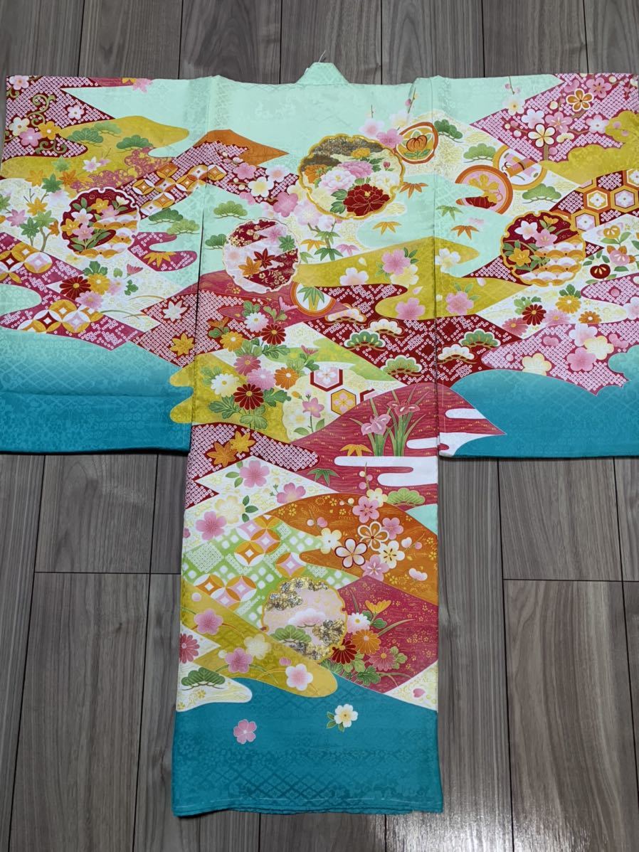 お宮参り*着物*のしめ*祝着*産着*お初着*女児*女の子*正絹*日本製*七五三にも189