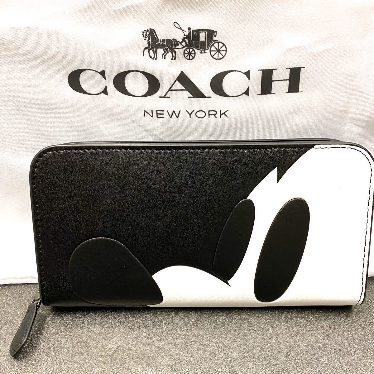 ミッキー コーチ 長財布 COACH ディズニー COACHコーチ コラボ